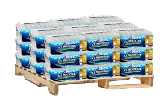 Ice Mountain Natural Spring Water – Half Pallet (960 Bottles, 16.9 oz)